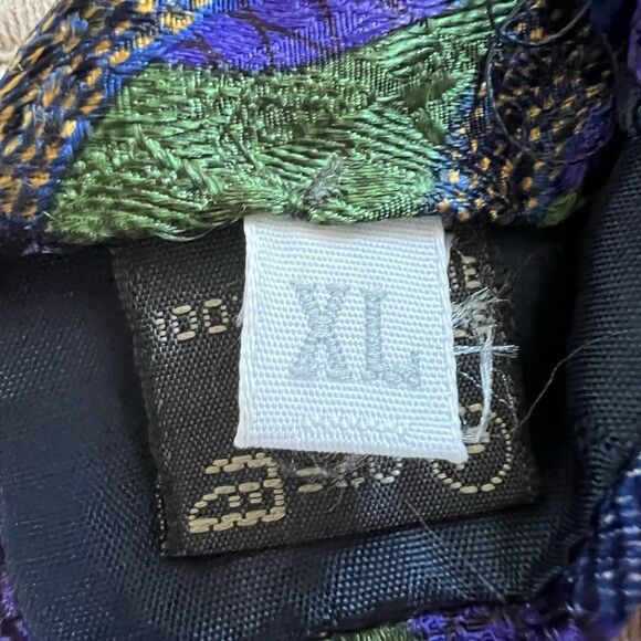 Ermenegildo Zegna Neck Tie Men Sz. XL Blue Green Silk Italy Abstract Art Preppy - Picture 6 of 6